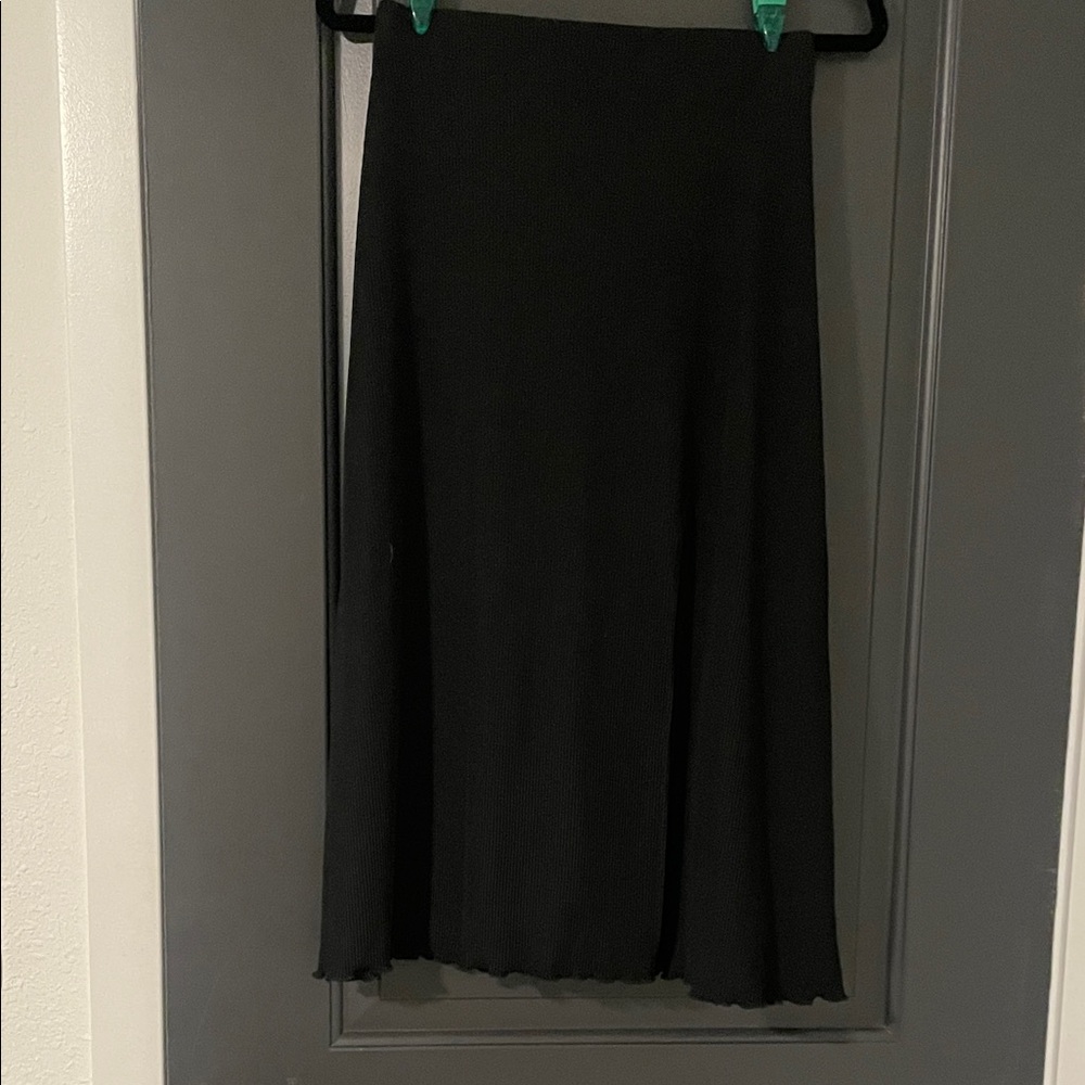 Bershka Classic Black A-Line Skirt